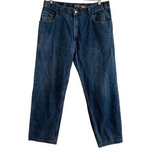 Vintage 2001 Silvertab Mens 36x34 Loose Fit 100% Cotton Medium Wash Levi's Jeans